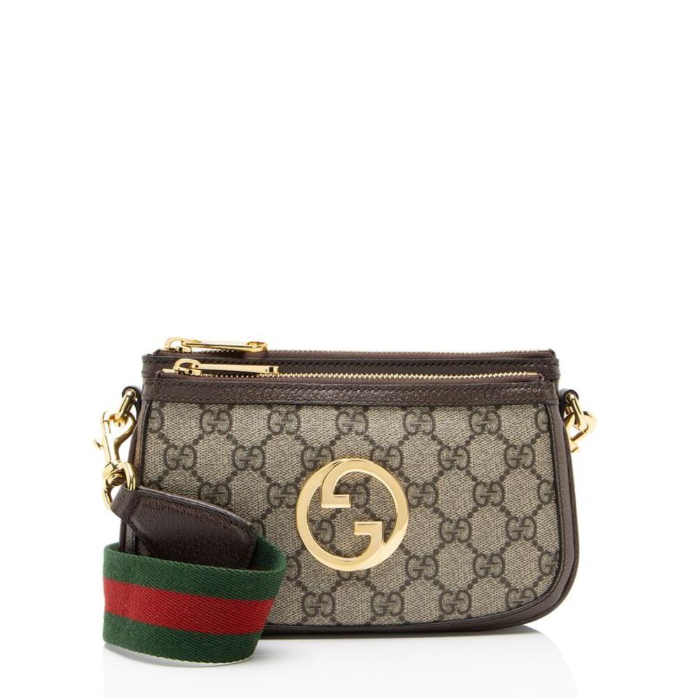 Gucci GG Supreme Blondie Double Zip Crossbody